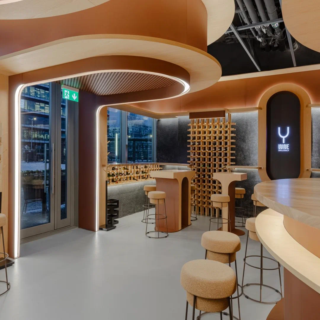 Wine Diplomacy interior design detail