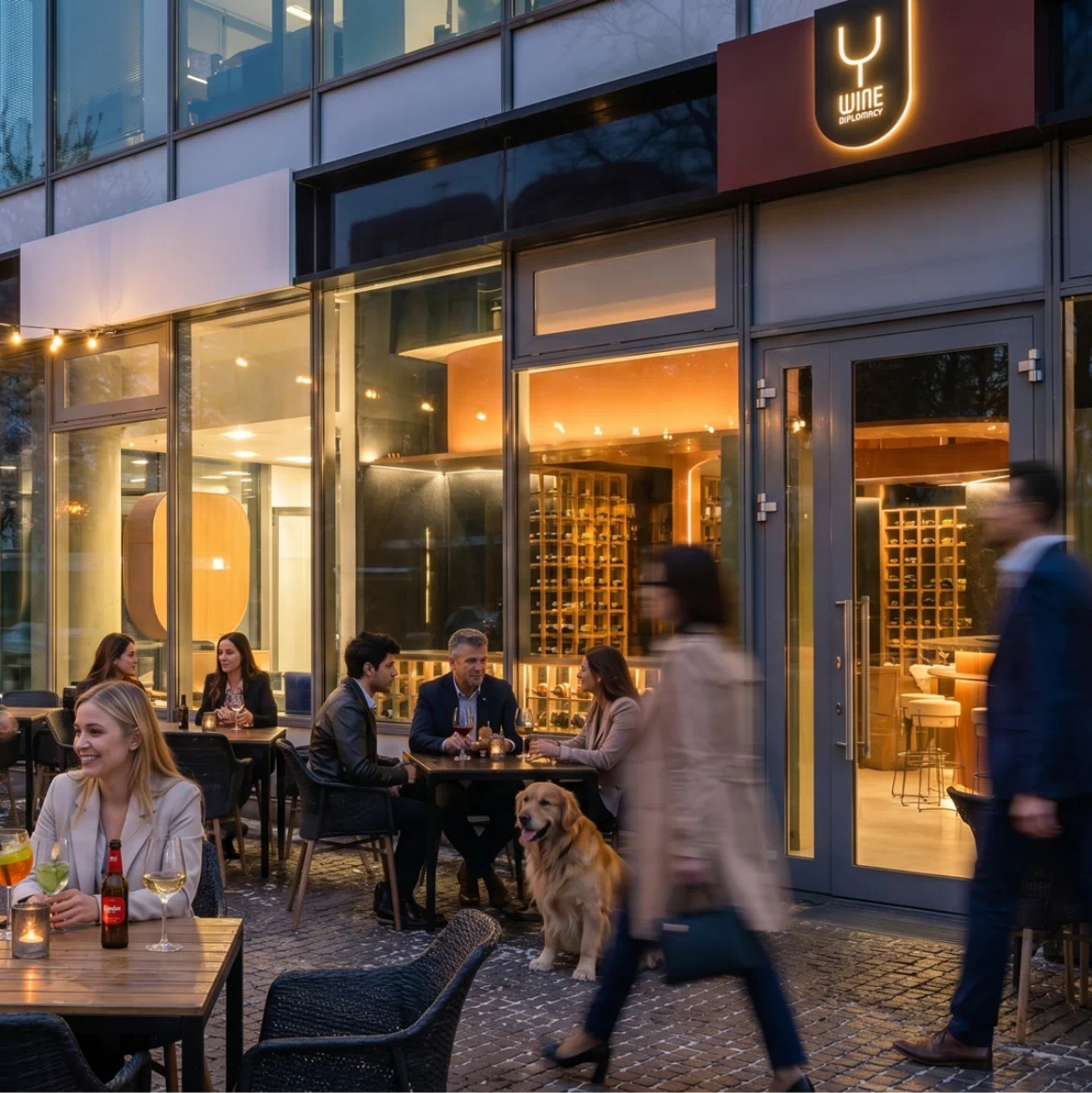 Wine Diplomacy wine bar atmosphere